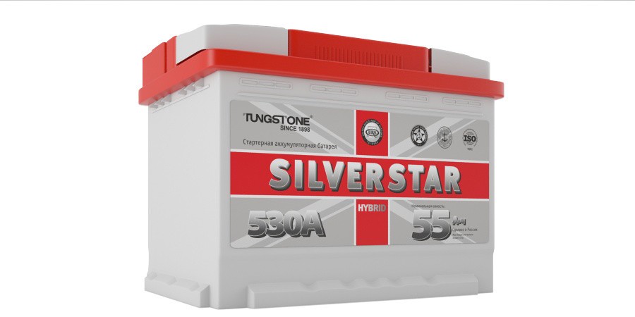 Аккумуляторная батарея SilverStar 6CT-55L (0) 6СТ-55L (0)